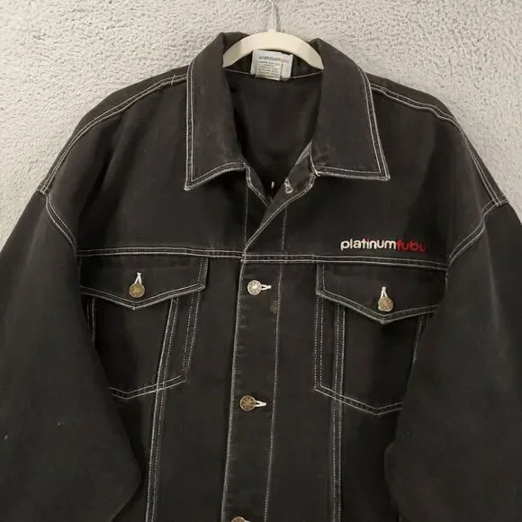 Vintage Fubu Platinum Mohammed Ali Jacket Mens 2XL Y2K Boxing Hip Hop Trucker - Picture 3 of 15